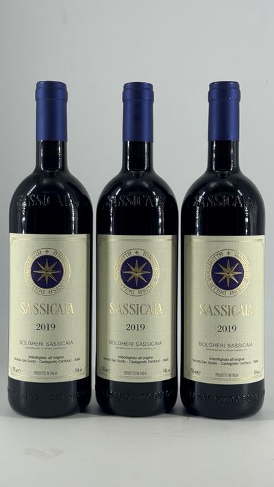 Sassicaia, 2019 (3 bottiglie) — senza riserva