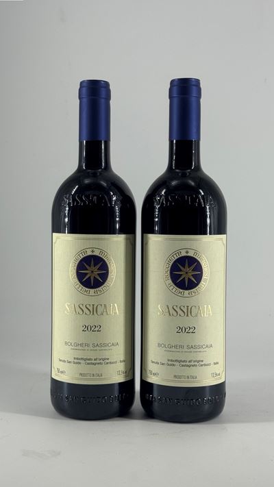 Sassicaia, 2022, bottiglia 2 bottilglie