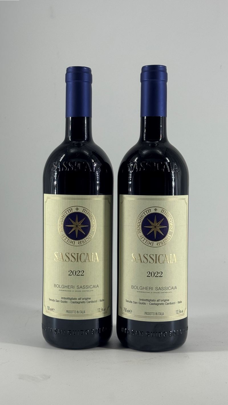 Sassicaia, 2022, bottiglia 2 bottilglie