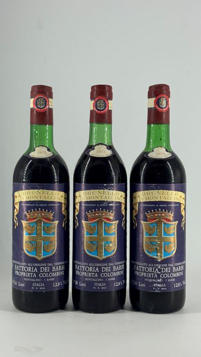 Brunello di Montalcino Barbi, 1975, 3 bottiglie