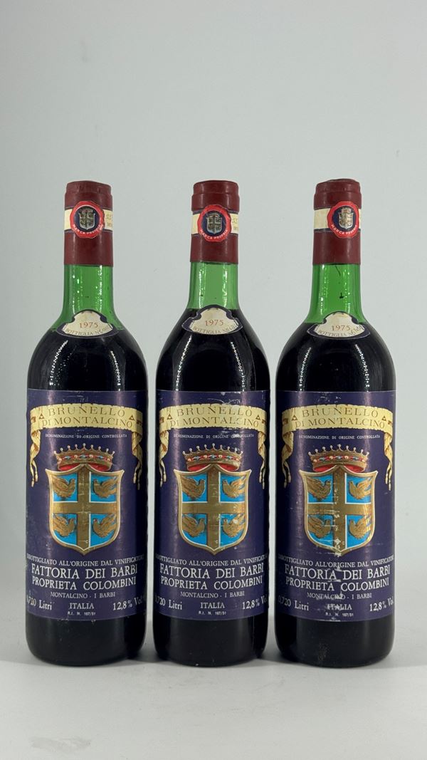 Brunello Di Montalcino  Barbi 1975 3 Bot