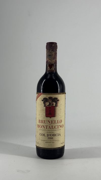 Tenuta di Montalcino, Brunello di Montalcino Col d’Orcia, 1981 — bottiglia