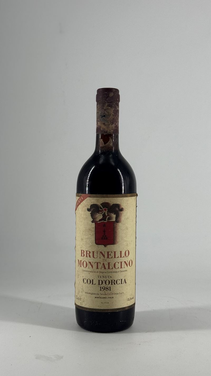 Tenuta di Montalcino, Brunello di Montalcino Col d’Orcia, 1981 — bottiglia