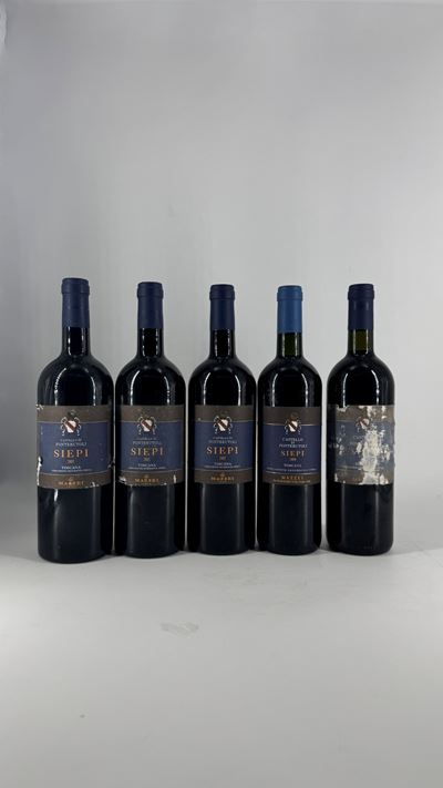 Siepi Castello di Fonterutoli, vini toscani in bottiglia (1999, 2004, 2005)