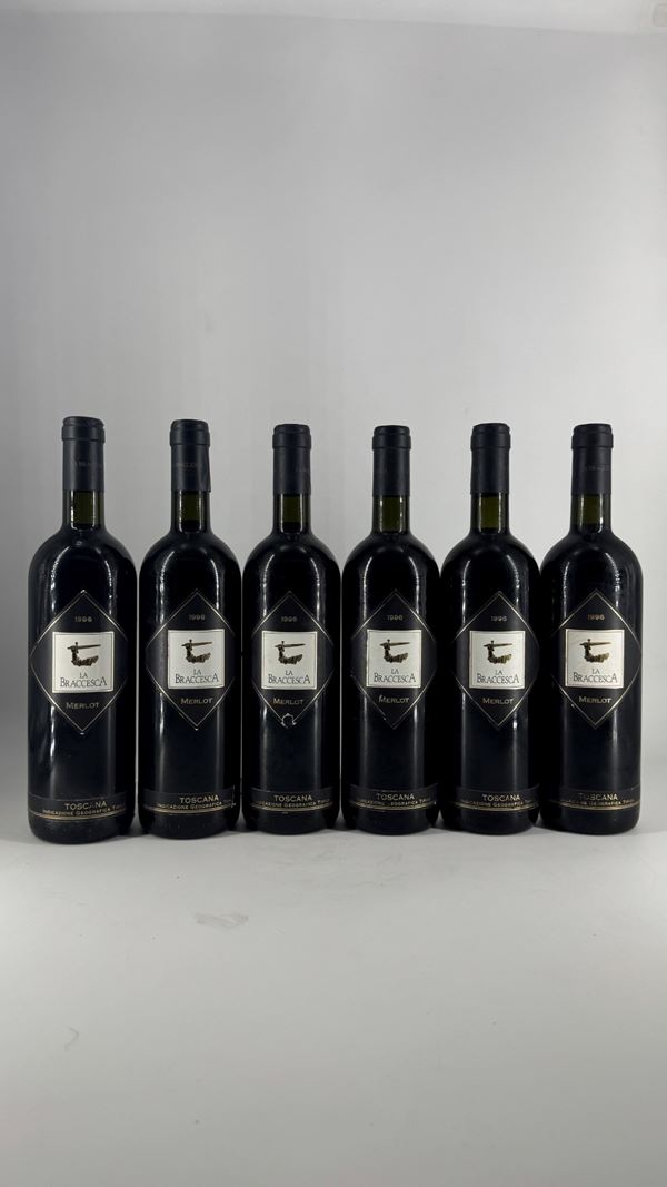 Super Tuscan / Merlot  Antinori / La Braccesca 1996 6 Bot