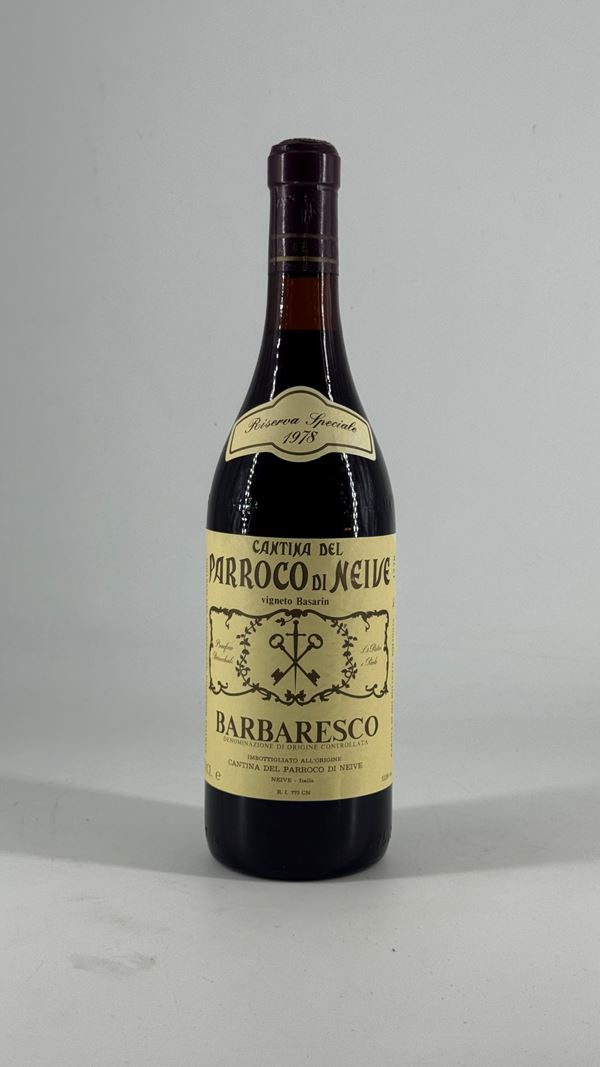 Barbaresco Riserva Bric Balin Parroco Di Neive 1978 1 Bot