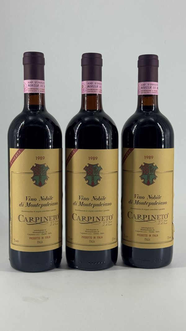 Nobile Di Montepulciano Riserva  Carpineto 1989 3 Bot