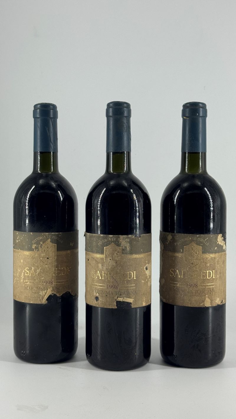 Saffredi, Le Pupille 1998, 3 bottiglie