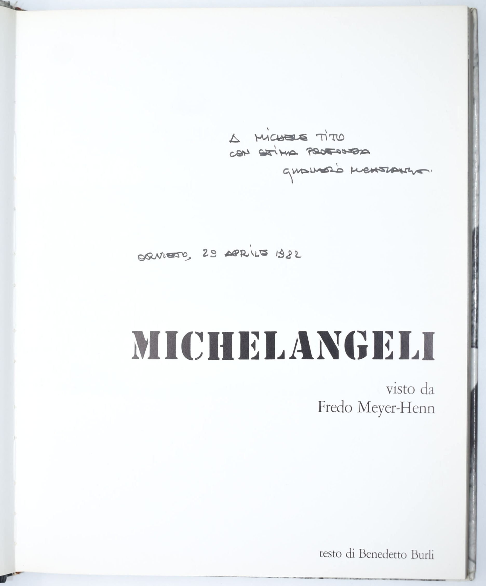 Mario Ceroli e Gualverio Michelangeli, volumi monografici (1981-1990)