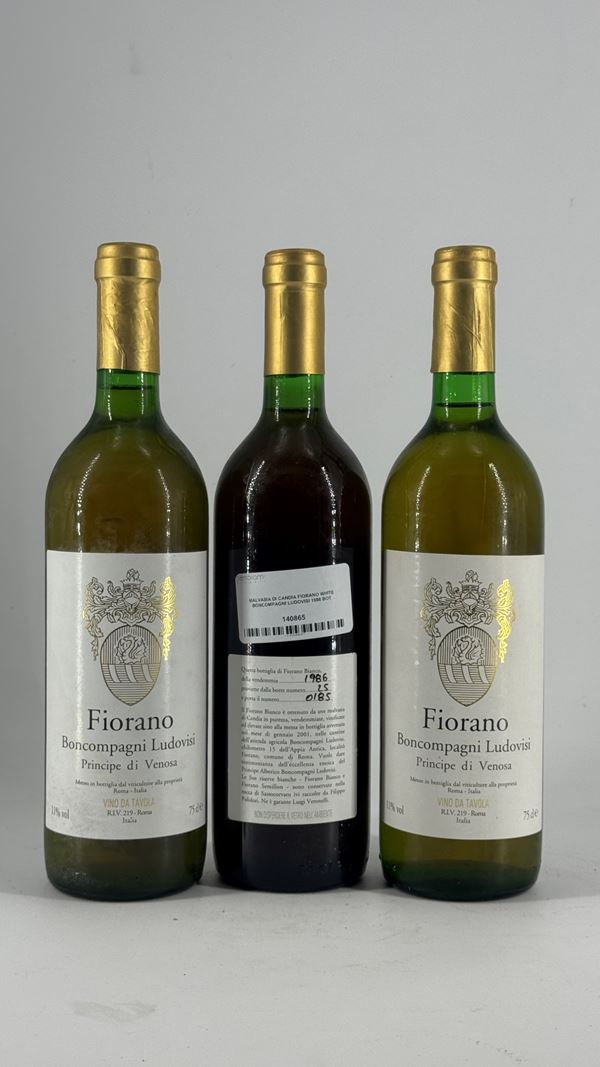 Malvasia Di Candia Fiorano White Boncompagni Ludovisi 1986 3 Bot
