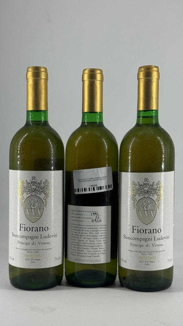 Malvasia Di Candia Fiorano White Boncompagni Ludovisi 1992 3 Bot