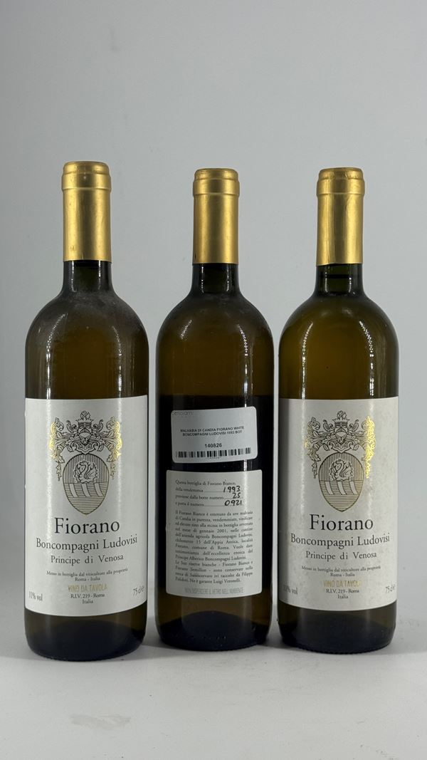 Malvasia Di Candia Fiorano White Boncompagni Ludovisi 1993 3 Bot