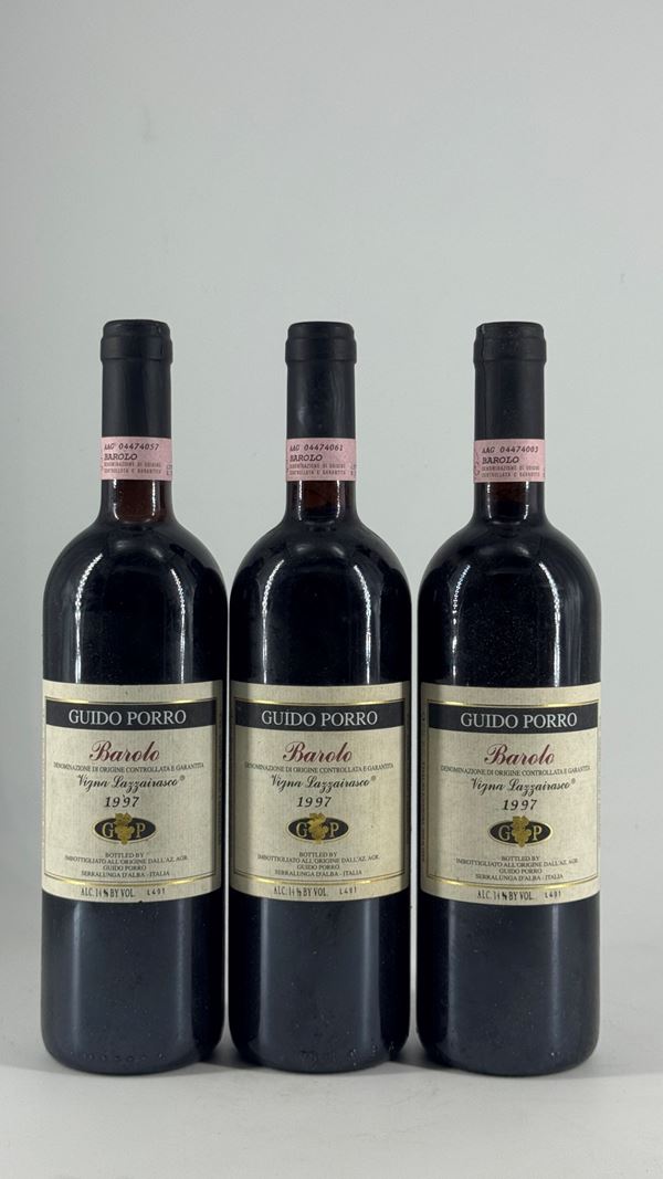 Barolo Lazzairasco Guido Porro 1997 3 Bot