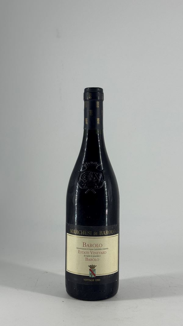 Barolo Estate Vineyard Marchesi Di Barolo 1990 1 Bot