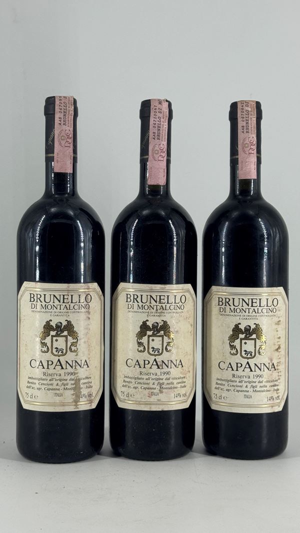 Brunello Di Montalcino Riserva  Capanna 1990 3 Bot