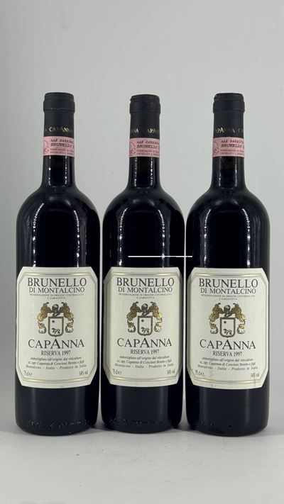 Brunello di Montalcino Riserva Capanna, 1997, 3 bottiglie