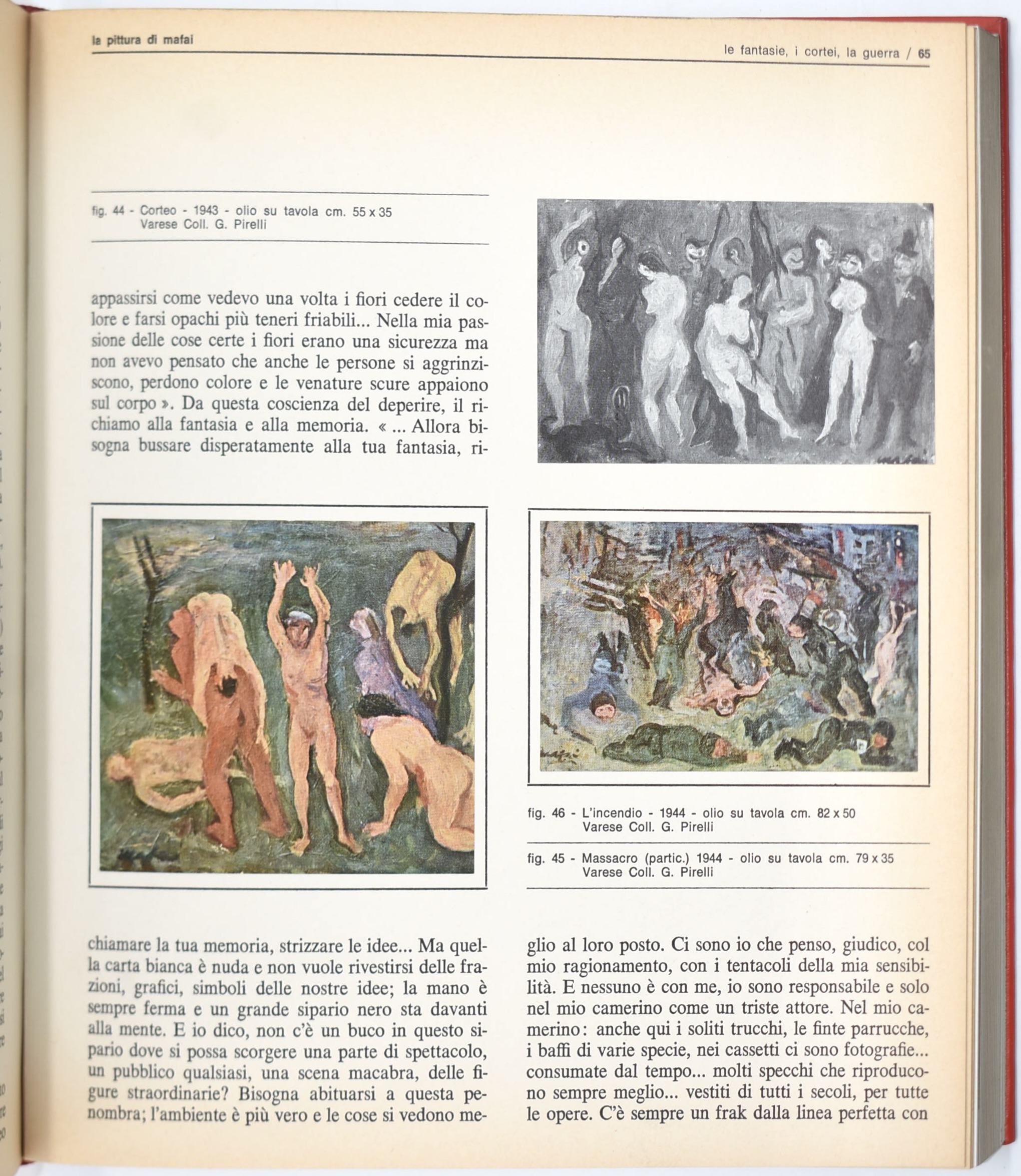 Scuola romana e Renato Guttuso, raccolta di 4 volumi (cataloghi e monografie)