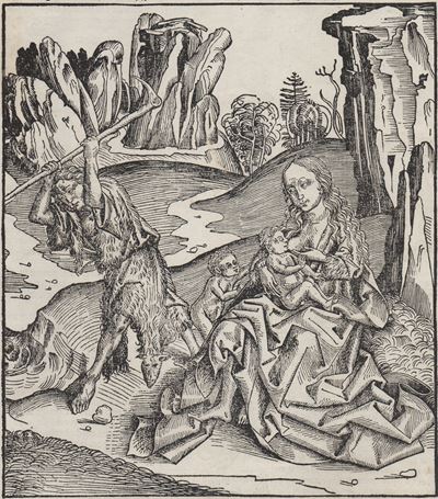 Adamo ed Eva con i figli (Eva che allatta), da Liber chronicarum