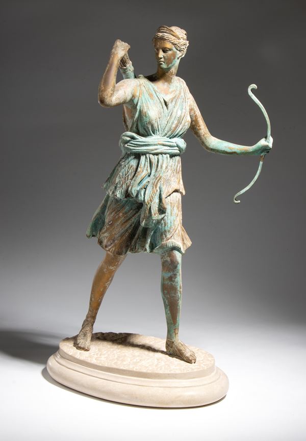 Sculpture of the goddess Diana