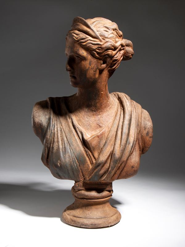 Iron bust of Diana