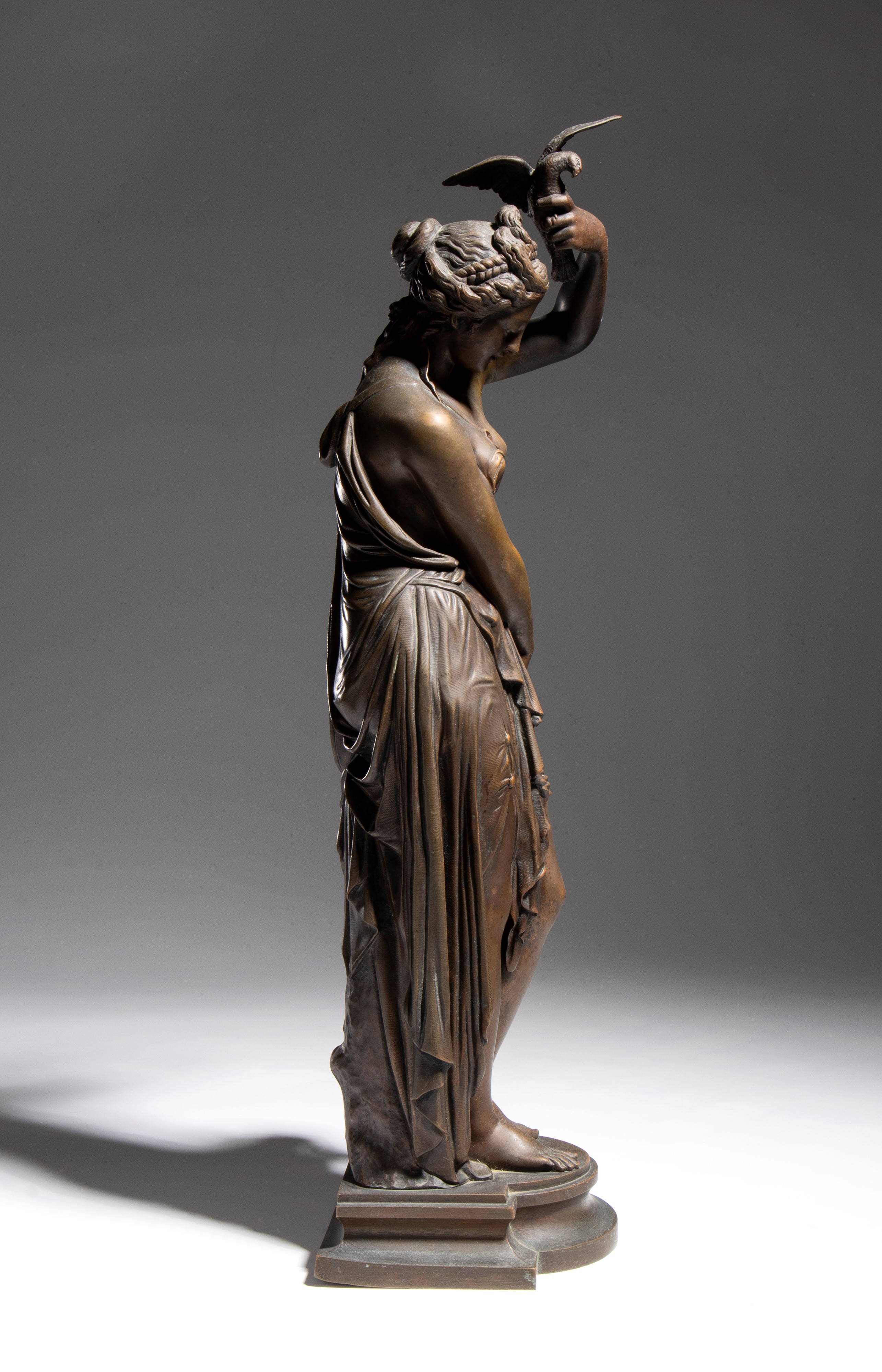 Jean Bulio - Venere e Cupido (L’Innocenza e l’Amore) in bronzo