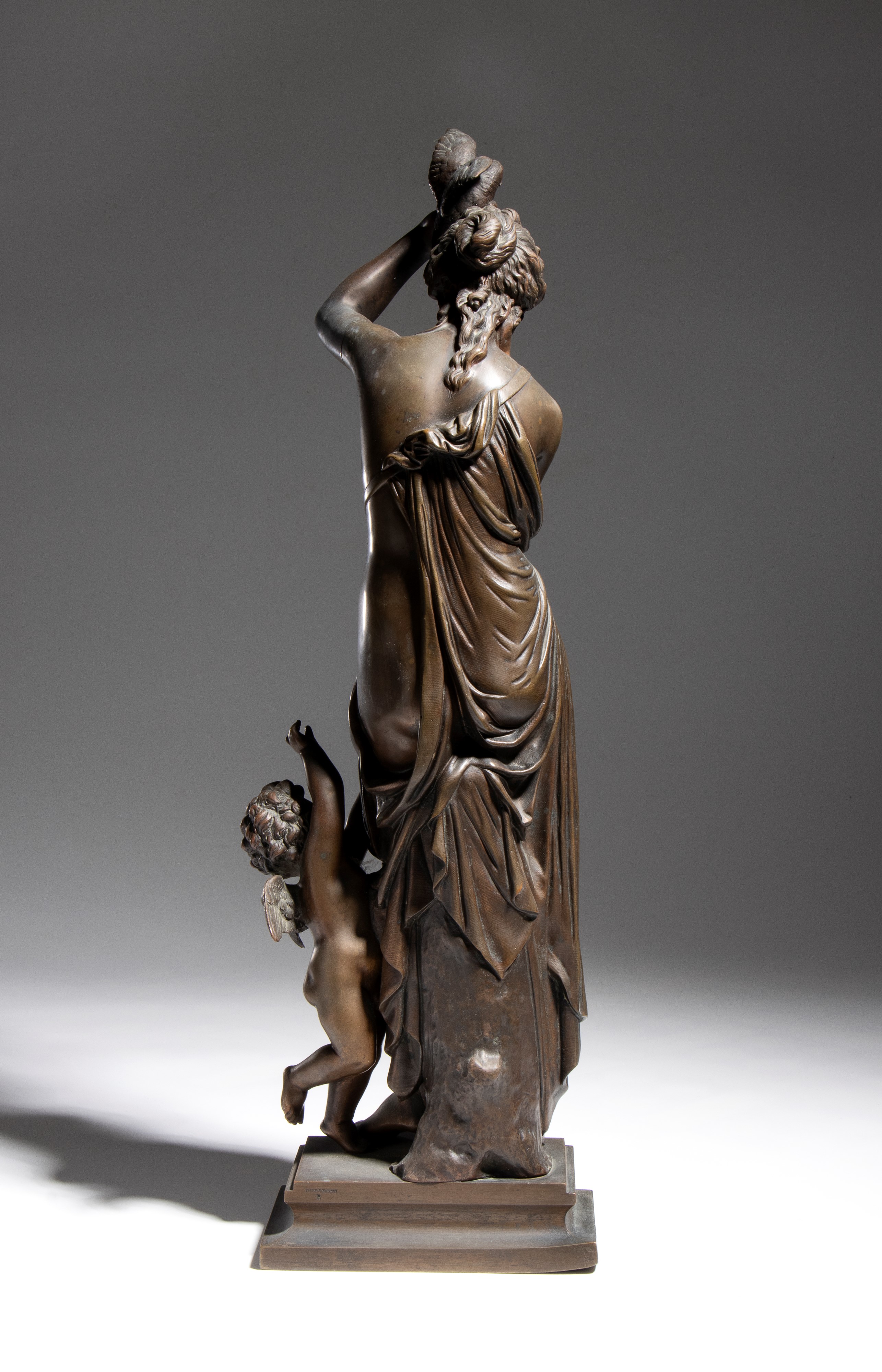 Jean Bulio - Venere e Cupido (L’Innocenza e l’Amore) in bronzo