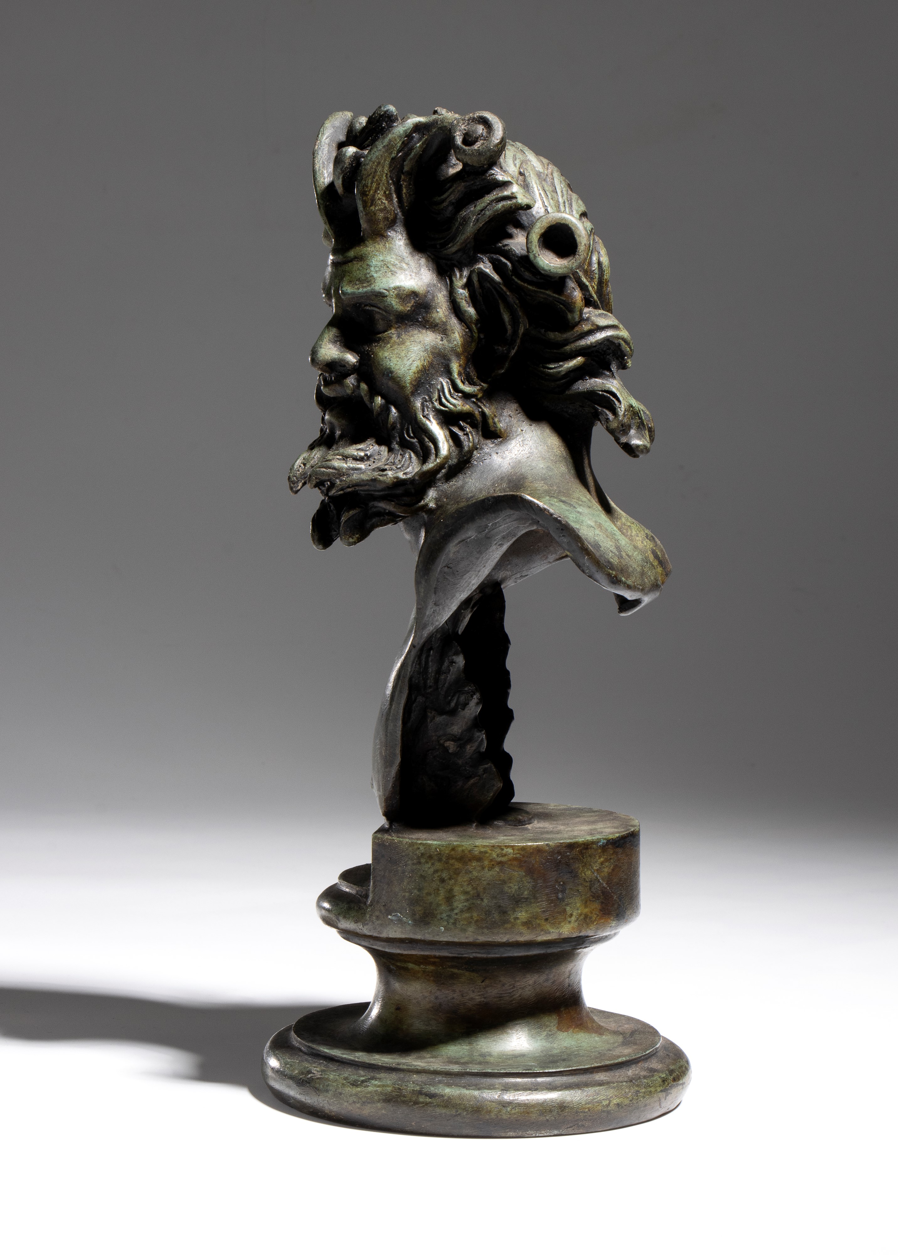 Scultura di satiro, bronzo, XIX secolo