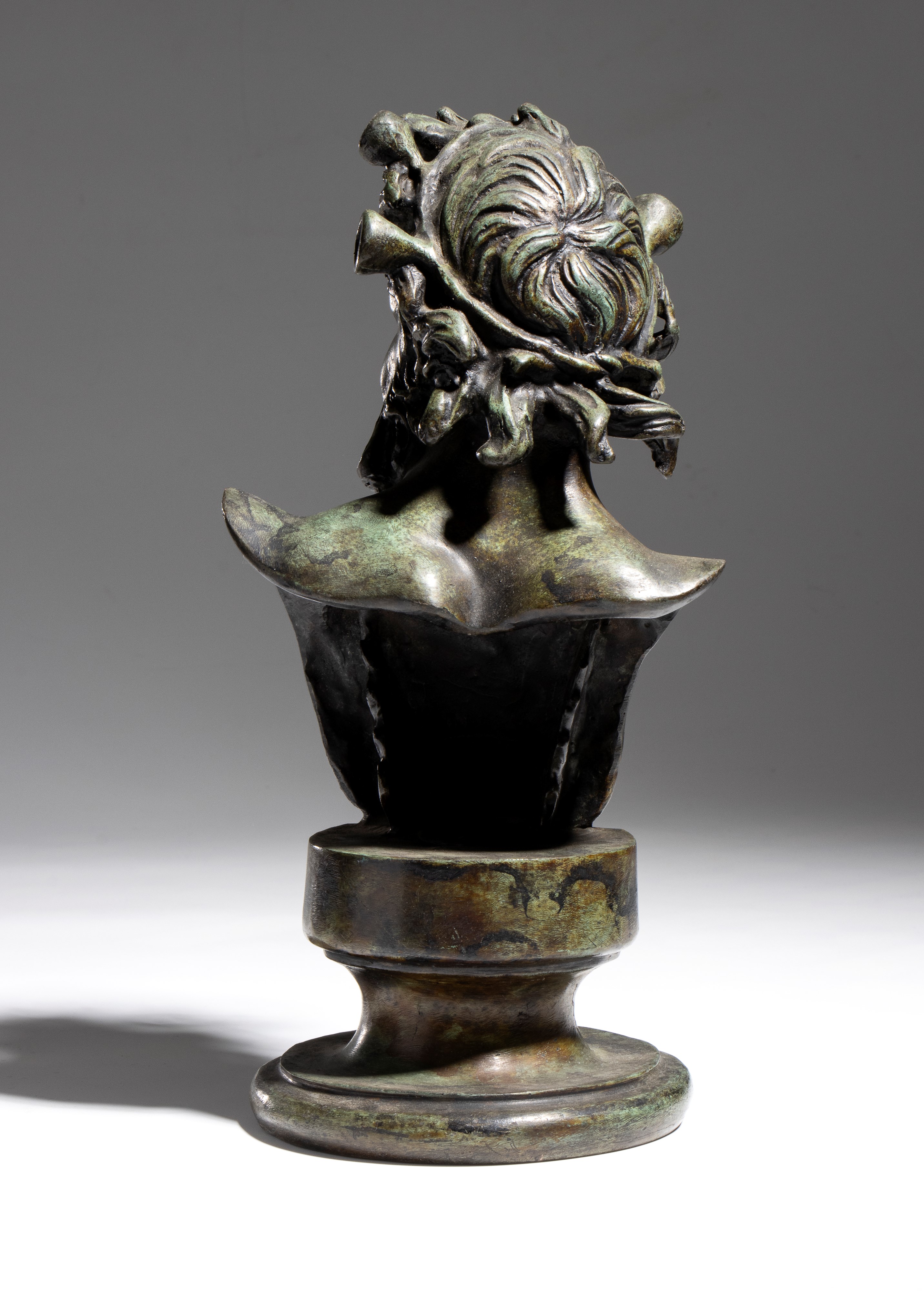 Scultura di satiro, bronzo, XIX secolo