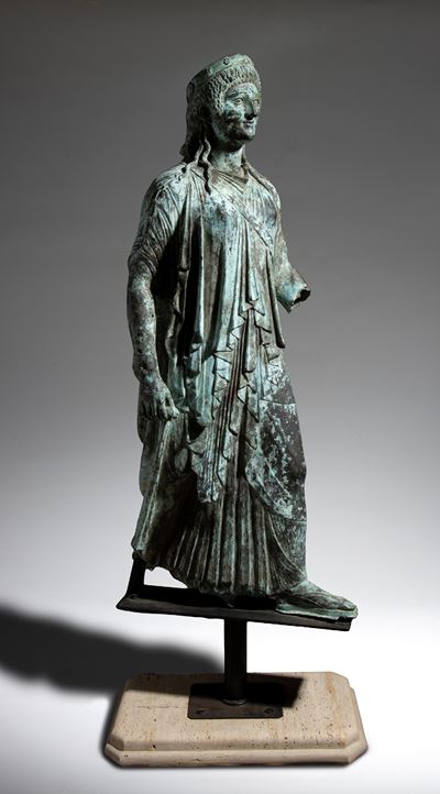 Scultura in bronzo, Artemide Marciante, XIX secolo