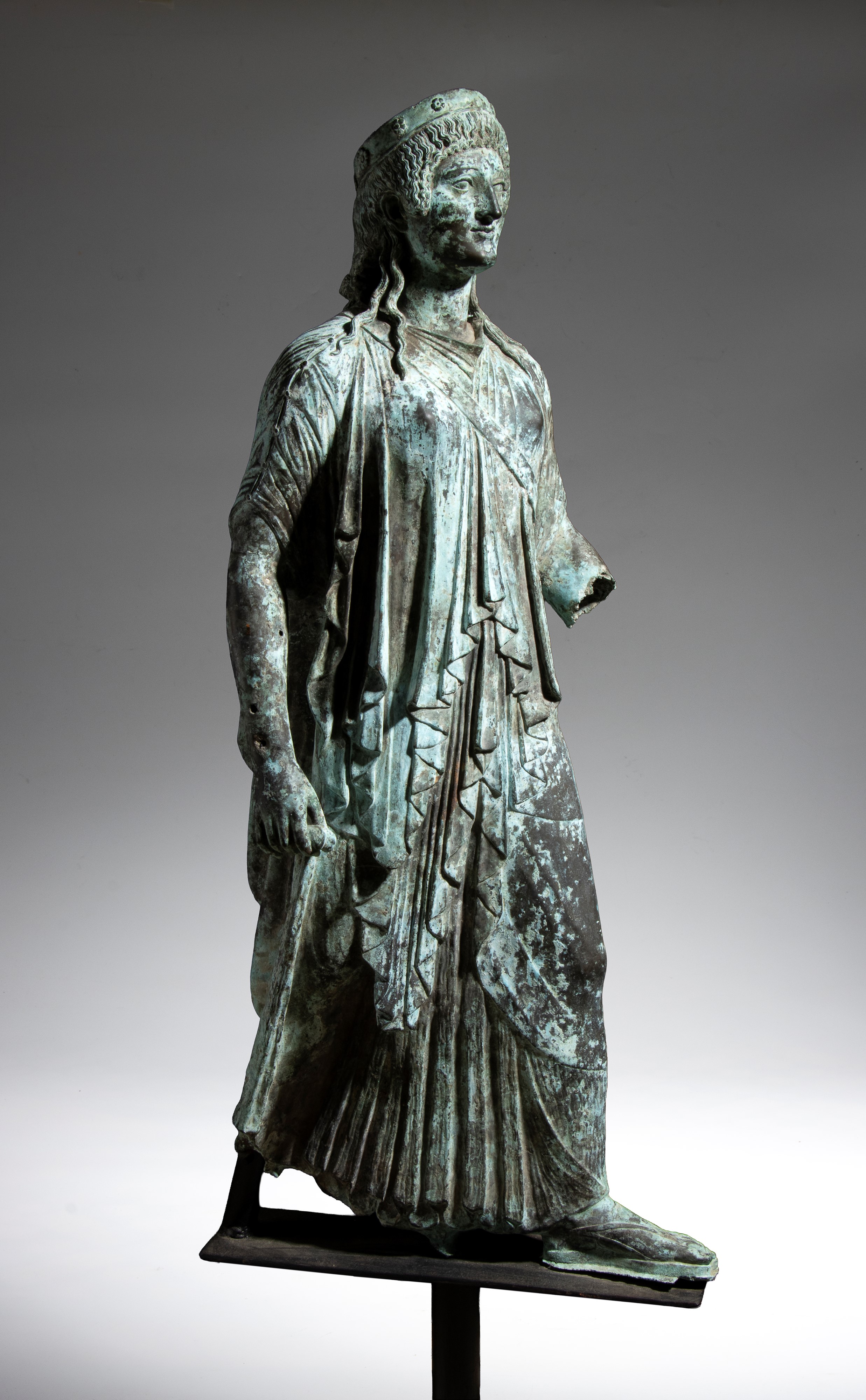 Scultura in bronzo, Artemide Marciante, XIX secolo