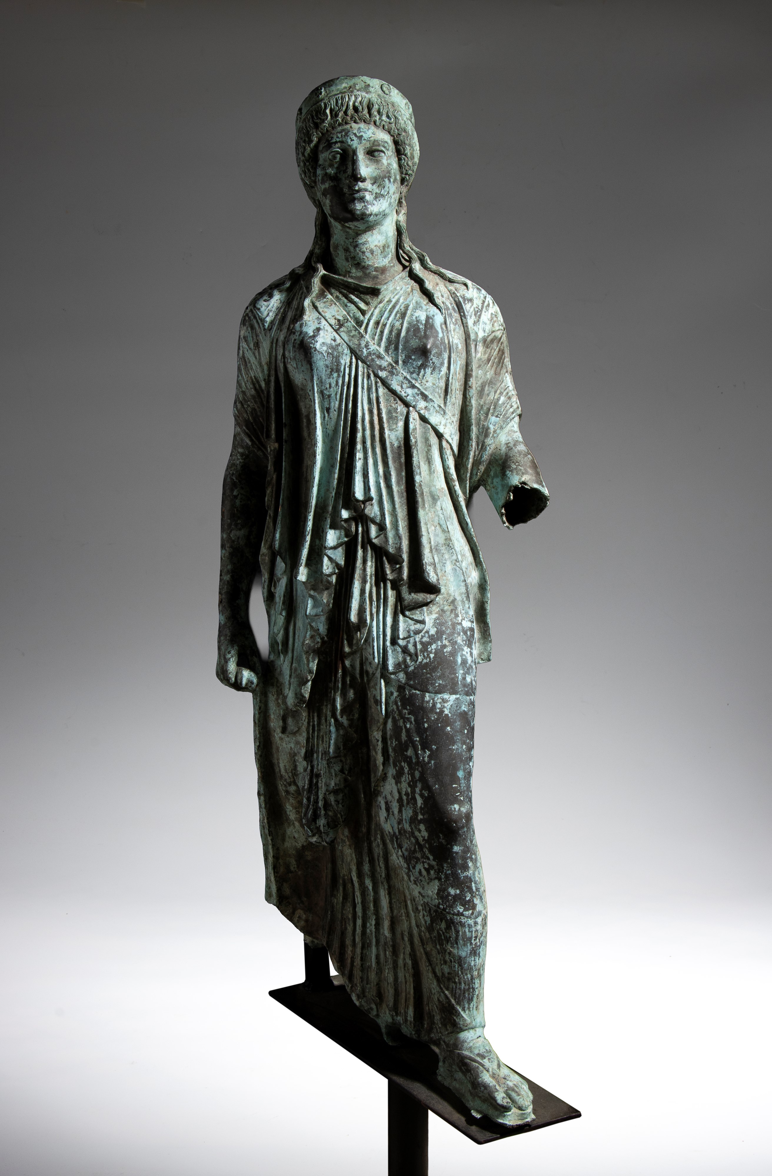 Scultura in bronzo, Artemide Marciante, XIX secolo