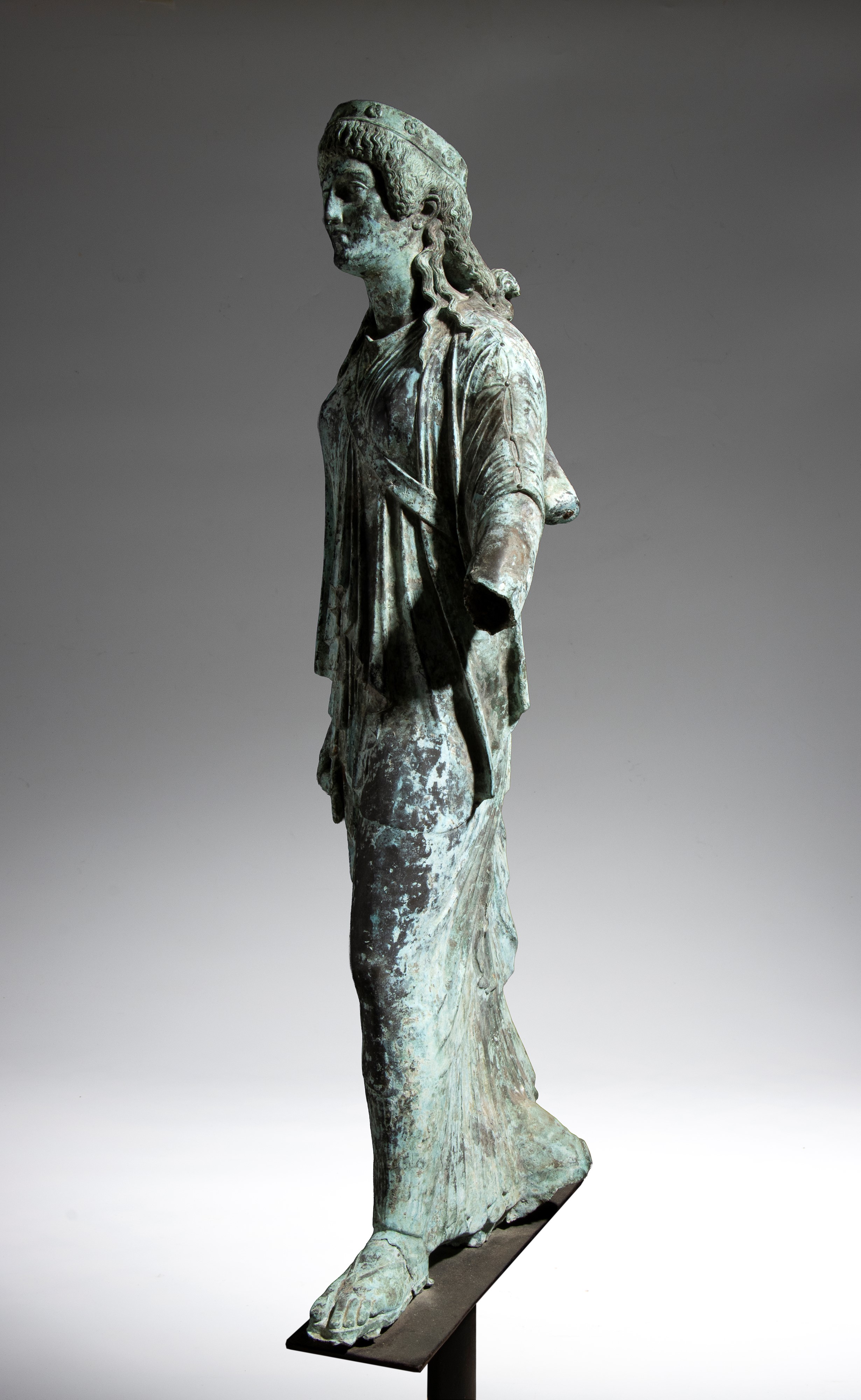 Scultura in bronzo, Artemide Marciante, XIX secolo