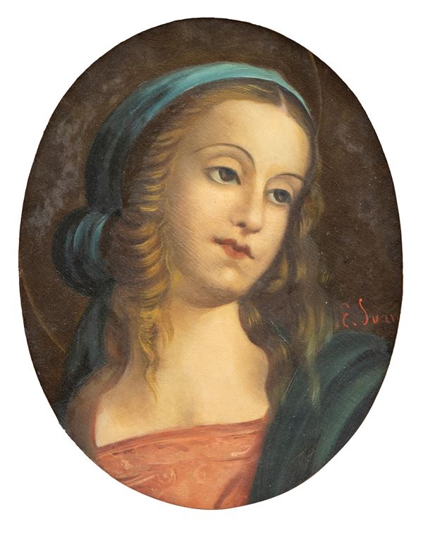 Painting depicting the Virgin