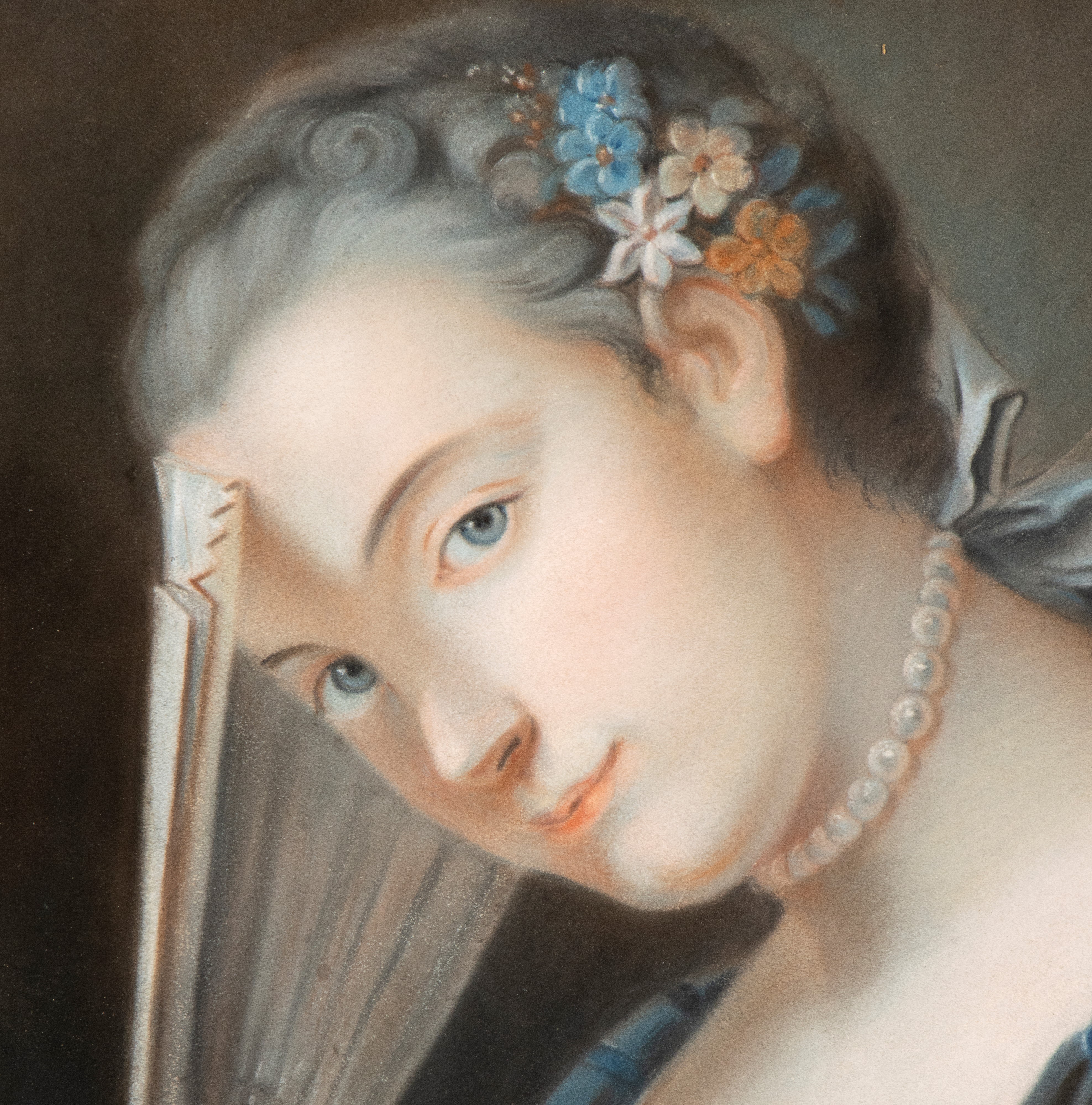 Ritratto femminile con ventaglio, XIX secolo