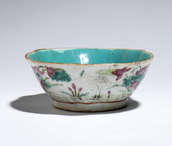 “Famiglia Rosa” Four-Leaf Clover Porcelain Bowl