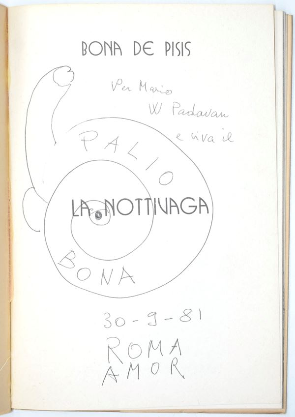 [Dedica autografa De Pisis] De Pisis, Bona: La Nottivaga, 1981