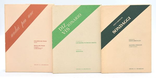 Segni e (Di)segni (3 volumi)  - Auction ART AND ARTISTS' BOOKS FROM THE MARIO PADOVAN'S LIBRARY - Bertolami Fine Art - Casa d'Aste