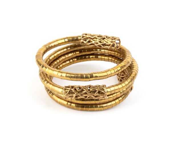 ISABELLA ASTENGO - Bracciale dorato modello serpente