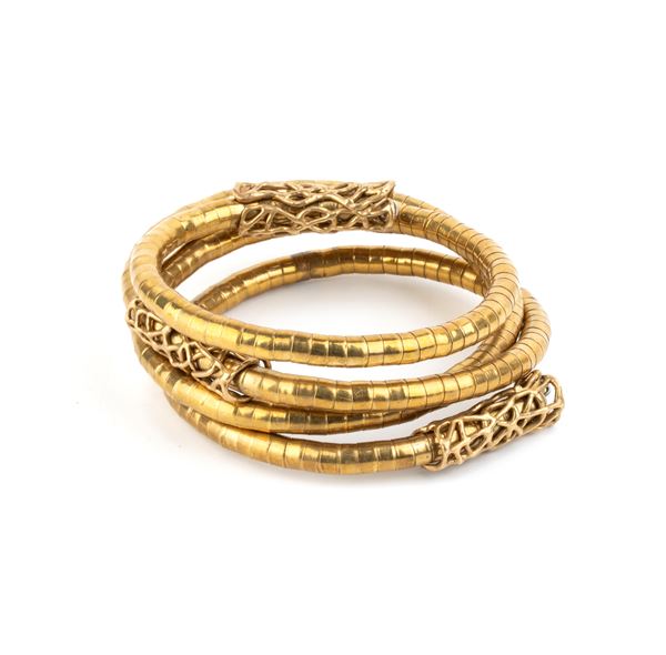 ISABELLA ASTENGO - Bracciale dorato modello serpente