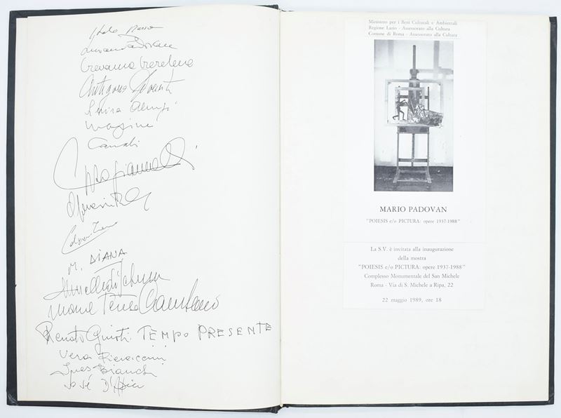 Mario Padovan, Album di firme e dediche (1989-2000 circa)