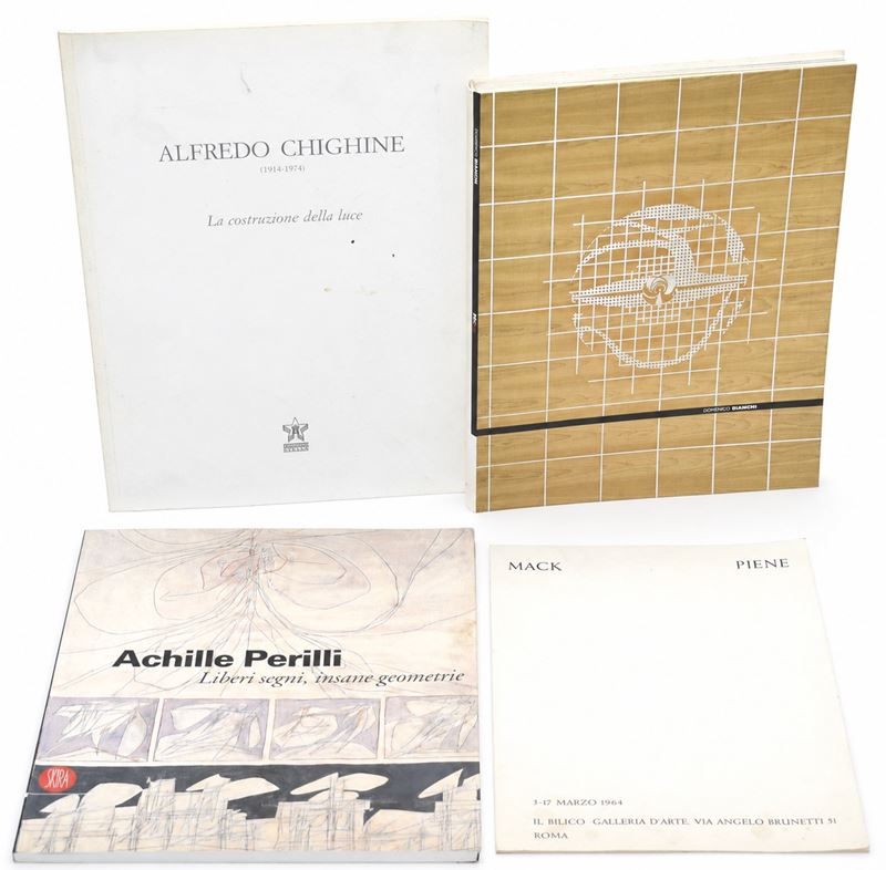 Mack Piene / Achille Perilli / Elena Pontiggia / Domenico Bianchi, Segno, luce e astrazione conte...