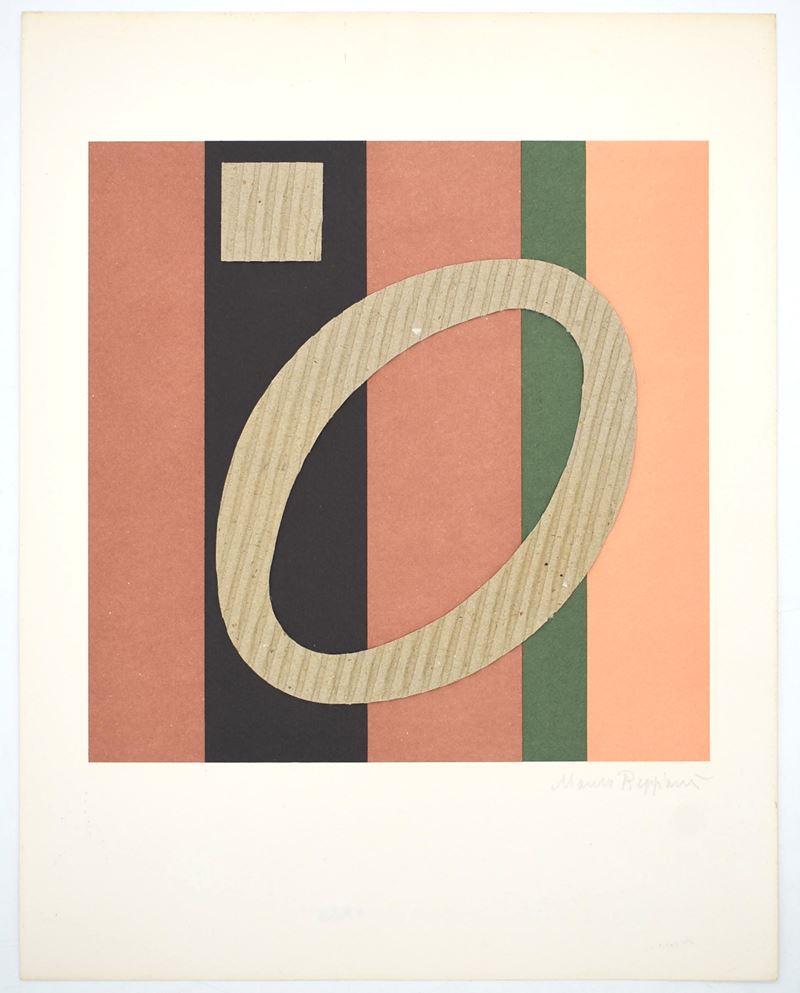Mauro Reggiani, Numero 0, Bolaffiarte (fotolitografia a colori con collage)