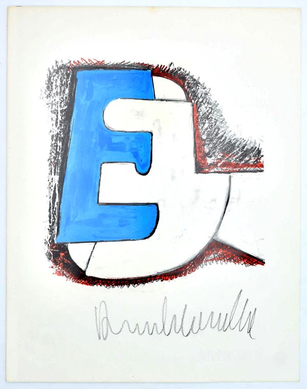 Cascella, Andrea: la lettera “E”, per la serie “L’Alfabeto” di Bolaffiarte