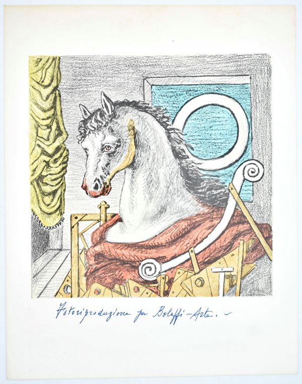 de Chirico, Giorgio: la lettera “O”, per la serie “L’Alfabeto” di Bolaffiarte