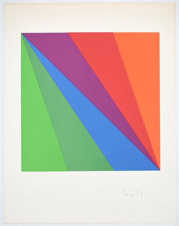 Bill, Max: la lettera “N”, per la serie “L’Alfabeto” di Bolaffiarte