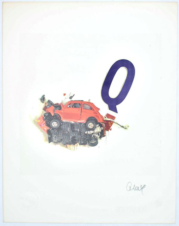 César: la lettera “Q”, per la serie “L’Alfabeto” di Bolaffiarte