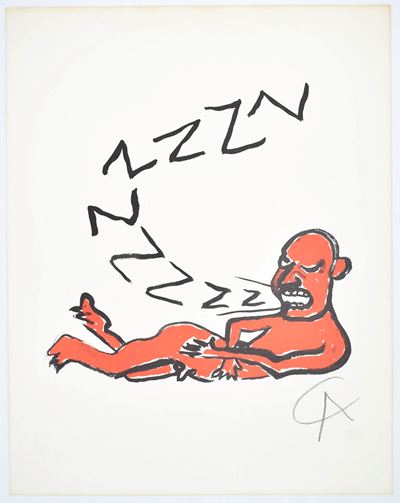 Calder, La lettera “Z” (per la serie “L’Alfabeto”) — fotolitografia