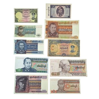 Estere. Myanmar-namibia. Lotto di 22 Banconote. Conservazioni Varie.