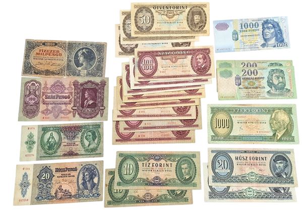 ESTERE. UNGHERIA. Lotto di 23 banconote. Conservazioni varie.