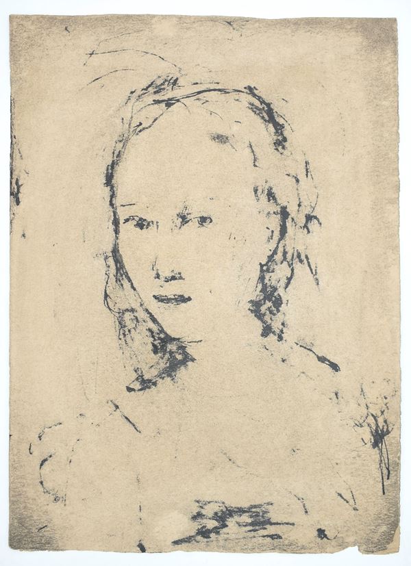 Mario Giansone. Ritratto femminile  - Asta LIBRI D'ARTE E D'ARTISTA DALLA BIBLIOTECA DI MARIO PADOVAN - Bertolami Fine Art - Casa d'Aste